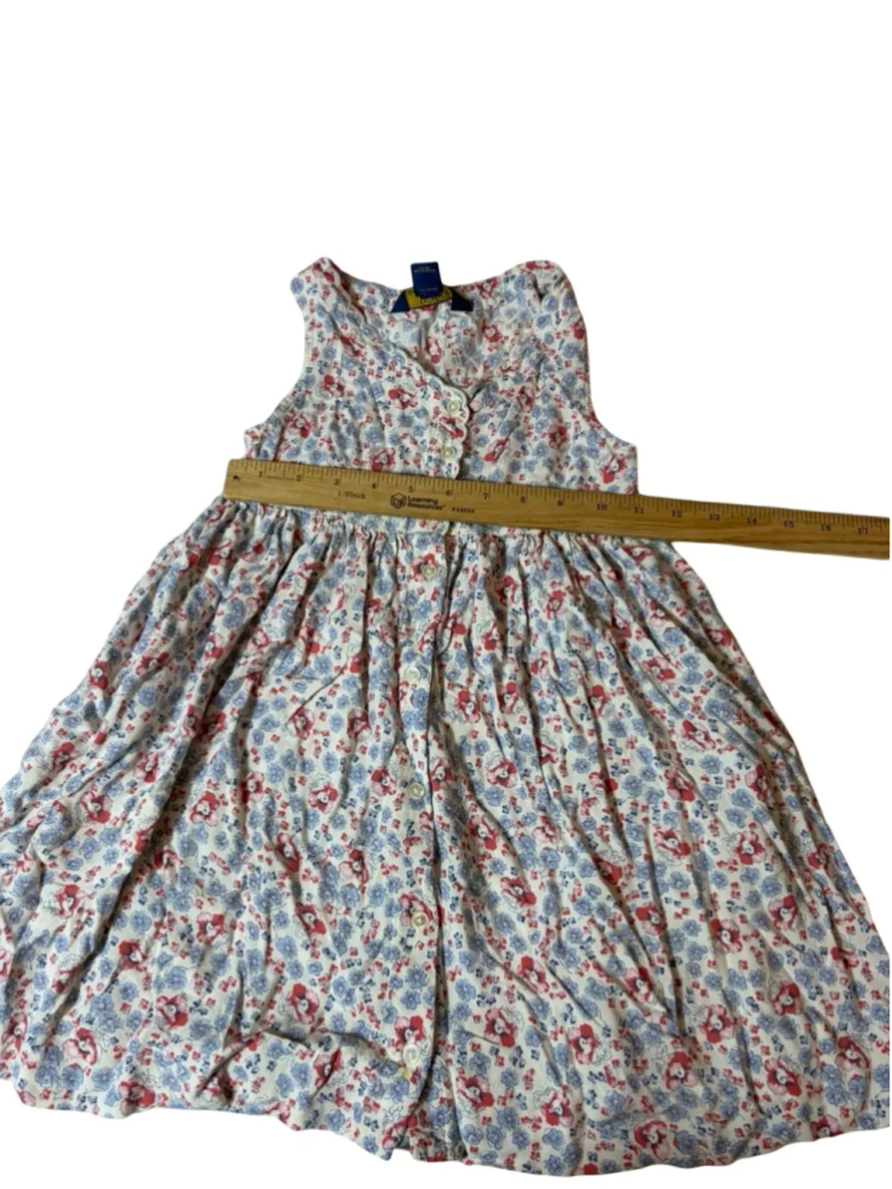 Polo Ralph Lauren Girls 6 Floral Cotton Button Front Dress Cottagecore